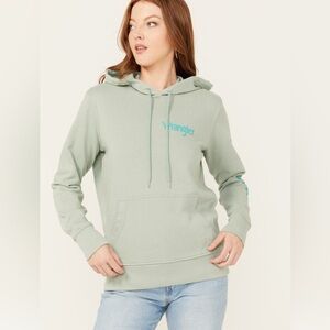 EUC Wrangler Retro Hoodie Iconic Long Sleeve Logo Size XL